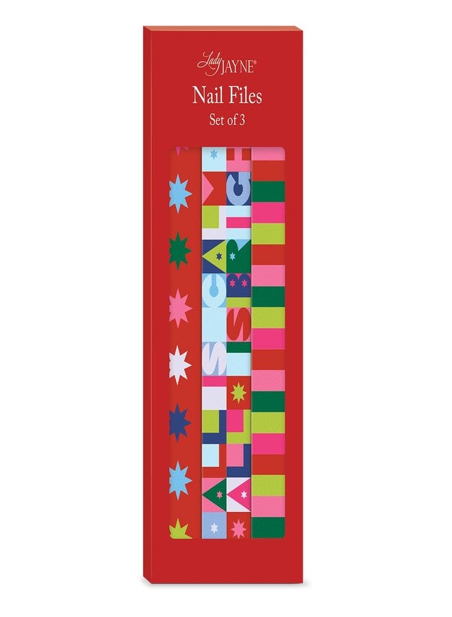 Lady Jayne Bright Stars Holiday Nail File Set of 3 (60080) - Image 1