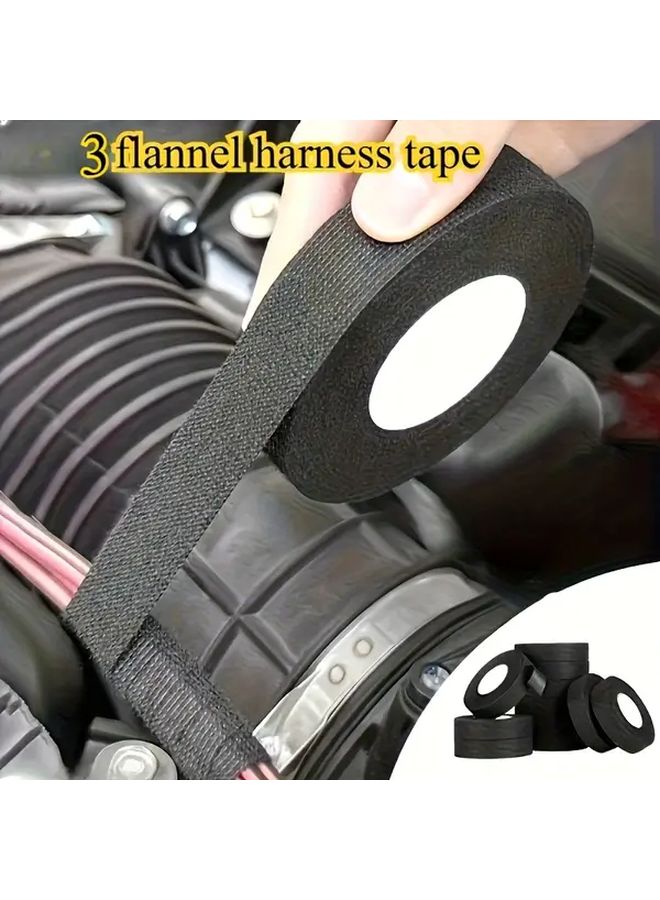 3 Rolls High Temperature Resistant Automotive Electrical Insulation Tape - Image 2