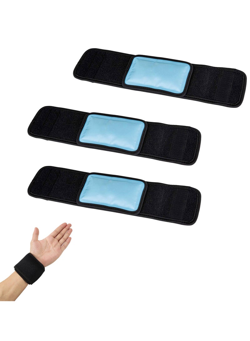 Excefore Reusable Ice Packs for Injuries, 3 Pack Reusable Hot and Cold Gel Ice Pack Wrap Provides Alleviate Joint and Muscle Pain Gel Ice Cold Packs for Back Knees Shoulders Arms - Image 1