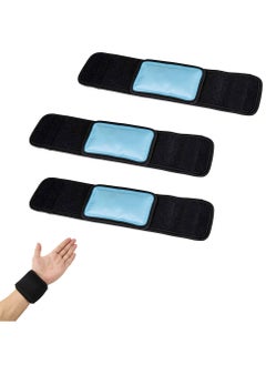 Reusable Ice Packs for Injuries, 3 Pack Reusable Hot and Cold Gel Ice Pack Wrap Provides Alleviate Joint and Muscle Pain Gel Ice Cold Packs for Back Knees Shoulders Arms