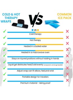 Excefore Reusable Ice Packs for Injuries, 3 Pack Reusable Hot and Cold Gel Ice Pack Wrap Provides Alleviate Joint and Muscle Pain Gel Ice Cold Packs for Back Knees Shoulders Arms  - Image 3