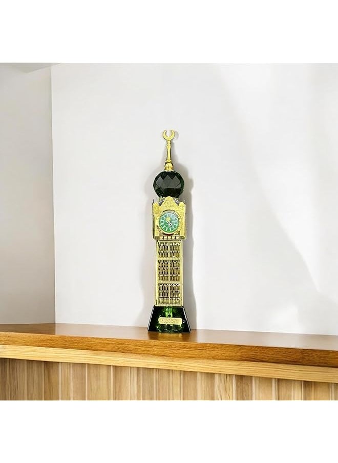erorex Mecca Clocktower Building Model Gold Plated Architectural Souvenir Statue  - Image 2