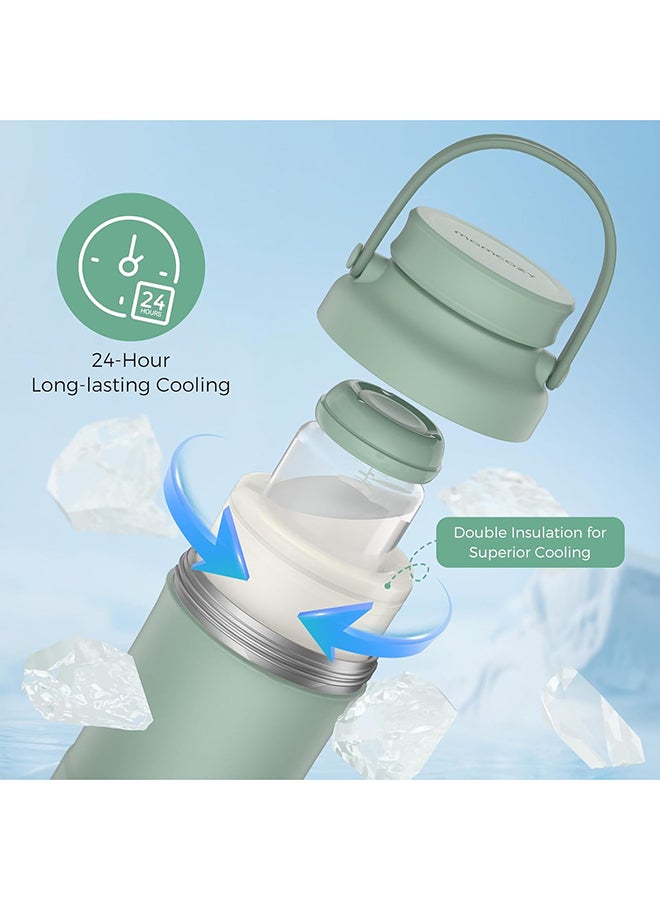 مام كوزي مبرد حليب الأم المحمول بسعة 22 أونصة للاستخدام في الهواء الطلق - Image 4