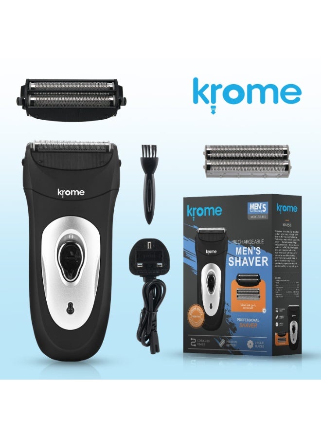 Rechargeable men's shaver