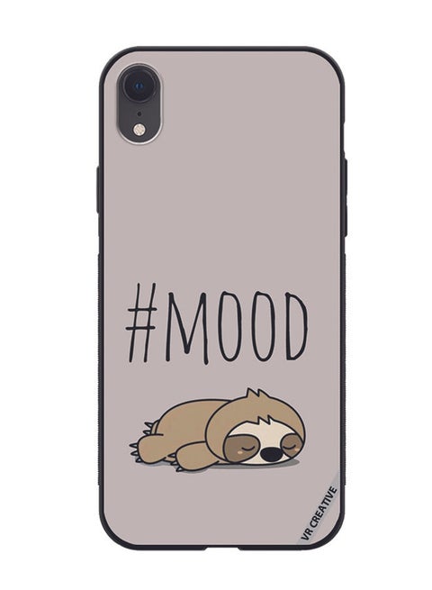 Protective Case Cover For Apple iPhone XR Mood Design Multicolour