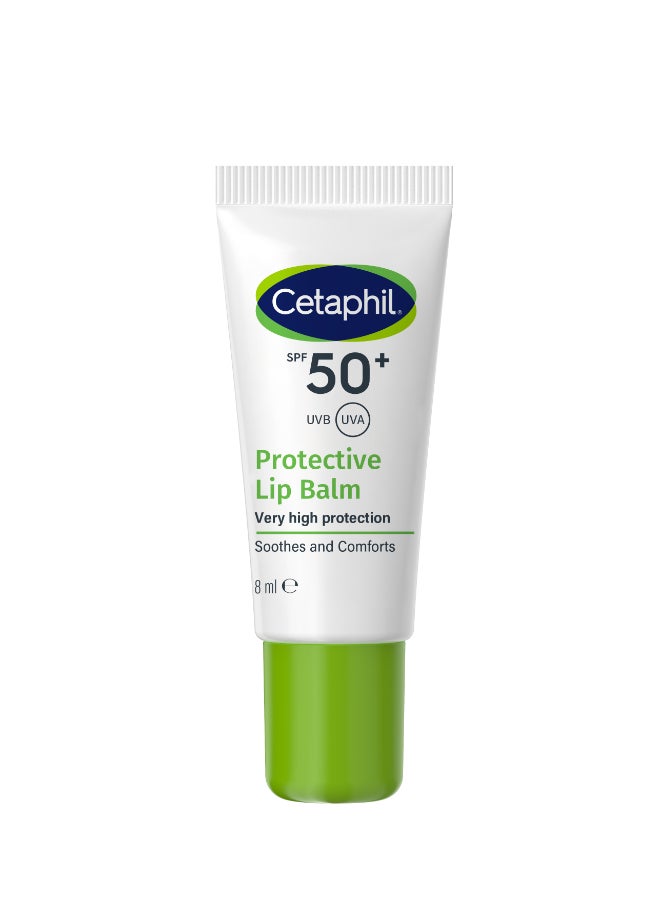 Cetaphil Protective Lip Balm Spf 50+, Moisturizing Lightweight Lip Balm, Very High Protection, Unscented Unscented 8ml - Image 1