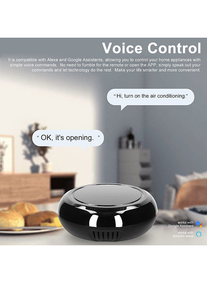 Tuya WiFi IR Universal Remote Controller with Temperature & Humidity Sensor All-in-One Wireless Infrared Controller  - Image 2