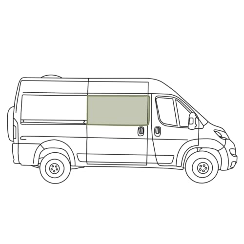 VanEssential Insulated Blackout Sliding Door Window Cover Designed for RAM Promaster with Bare Metal Window Frame Van Years 2014 to Current Model - Charcoal Gray - Image 2
