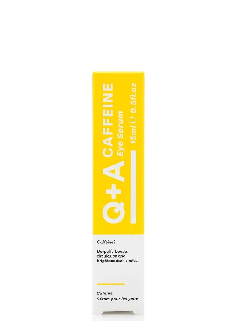 Q+A - Caffeine Serum To Reduce Puffiness And Dark Circles Around The Eyes And Hide Wrinkles - 15 Ml - Image 1