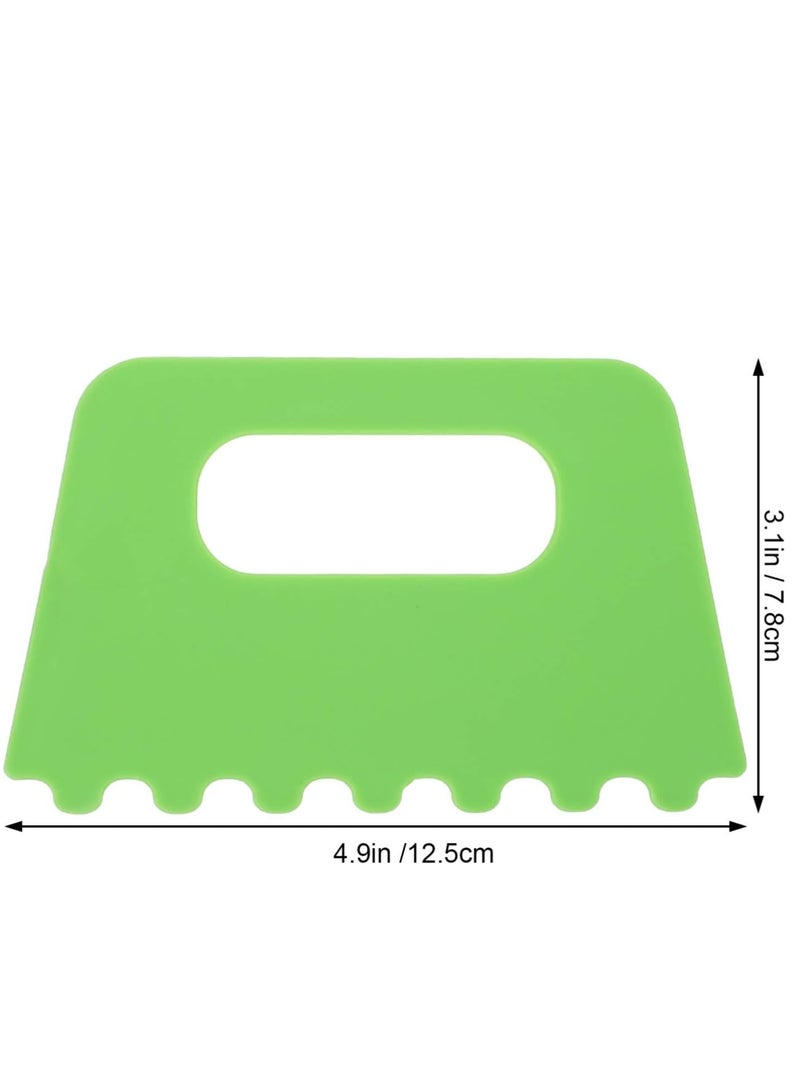 4-Piece Plastic Paint Scraper and Putty Knife Set - Spackle Tool Kit for Art and Home Improvement - Image 5
