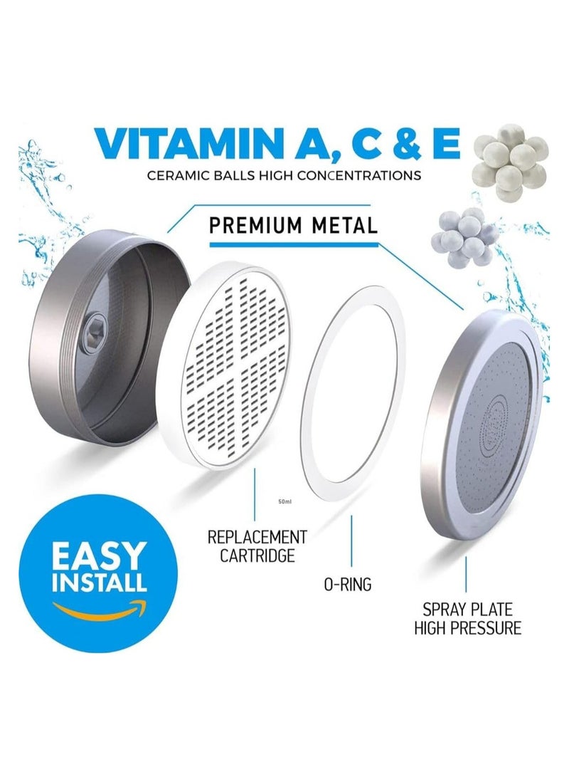 Filtered Shower Head Set 20+3 Stage Shower Filter for Hard Water Removes Chlorine and Harmful Substances - Showerhead Filter High Output - Image 3