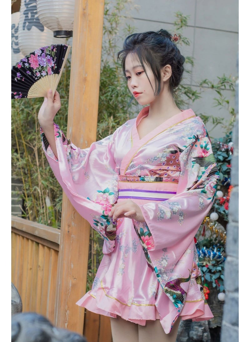 general Universal Size Women's Peacock-style Kimono Stage Performance Costume - Image 1