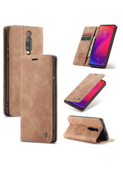 HuHa Case Cover CaseMe-013 Multi-functional Retro Frosted Horizontal Flip Leather Case with Card Slot & Holder & Wallet For Xiaomi Mi 9T Pro / Redmi K20 Pro / Xiaomi Mi 9T / Redmi K20 Brown 