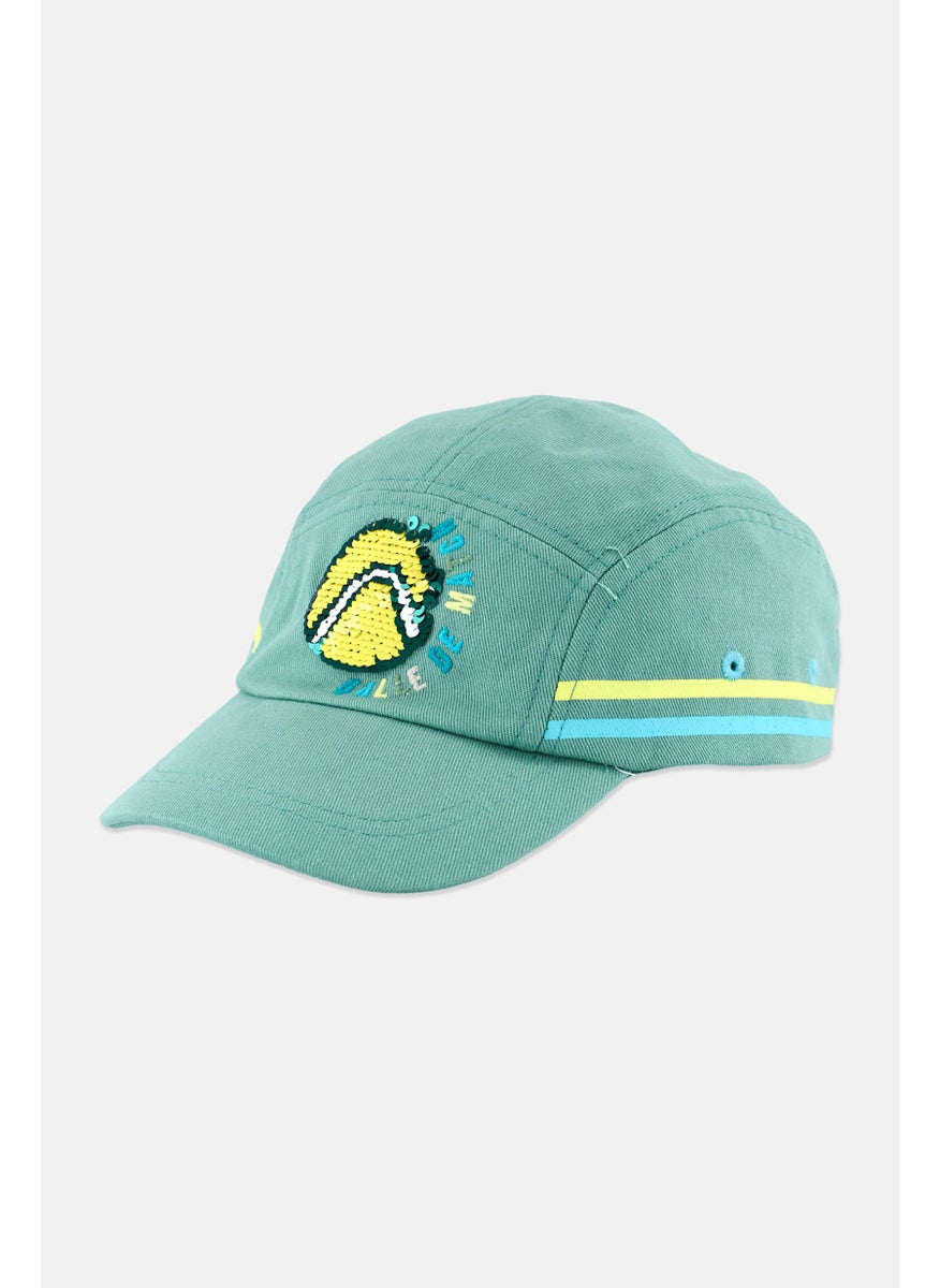 Sergent Major Kids Boy Printed Cap, Green Combo  - Image 1
