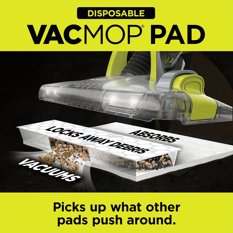 Shark Shark VACMOP Disposable Hard Floor Pad Refills, Compatible with VM252 & VM180, No-touch Disposal, For use on ALL Sealed Floors - Stone, Hardwood, Laminate & Tile, (Pack of 3, 30 Count Total), VMP30  - Image 2