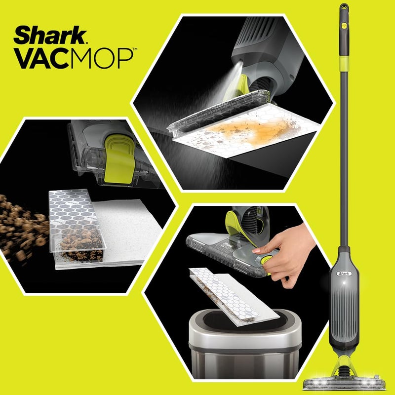 Shark Shark VACMOP Disposable Hard Floor Pad Refills, Compatible with VM252 & VM180, No-touch Disposal, For use on ALL Sealed Floors - Stone, Hardwood, Laminate & Tile, (Pack of 3, 30 Count Total), VMP30  - Image 5
