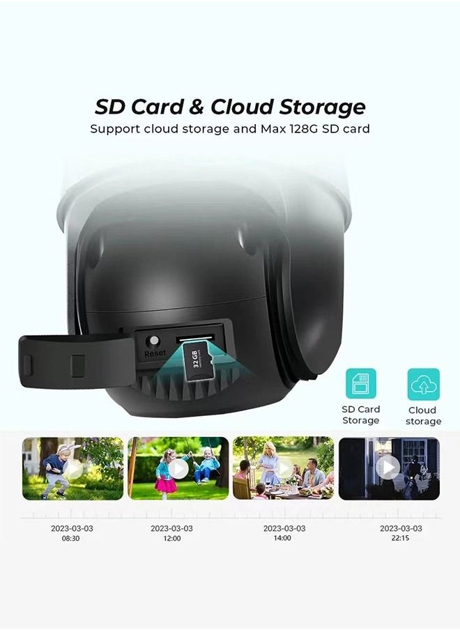 Generic - WiFi Camera Dual Screen Linkage Panoramic 360 ° Outdoor Waterproof Surveillance Camera - Image 1