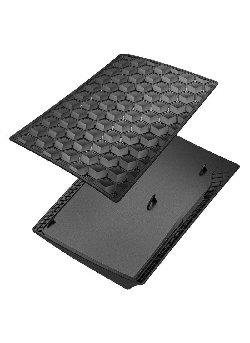 Youque - PS5 Face Plate Anti-Scratch Protective Shell Replacement for Sony PlayStation 5 Console (Disc Version) Black - Image 1