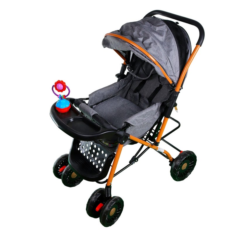 عربية اطفال قابلة للطي كبيرة رمادي - 9005A - Image 3