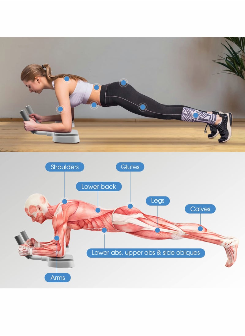 Generic - Plank Board Core Trainer with Timer, Multifunctional Plank Trainer, Push-up Stand Plank Support Device for Home, Office Fitness Equipment, Dynamic Core Training Anti-Slip Intelligent Timing - Image 1
