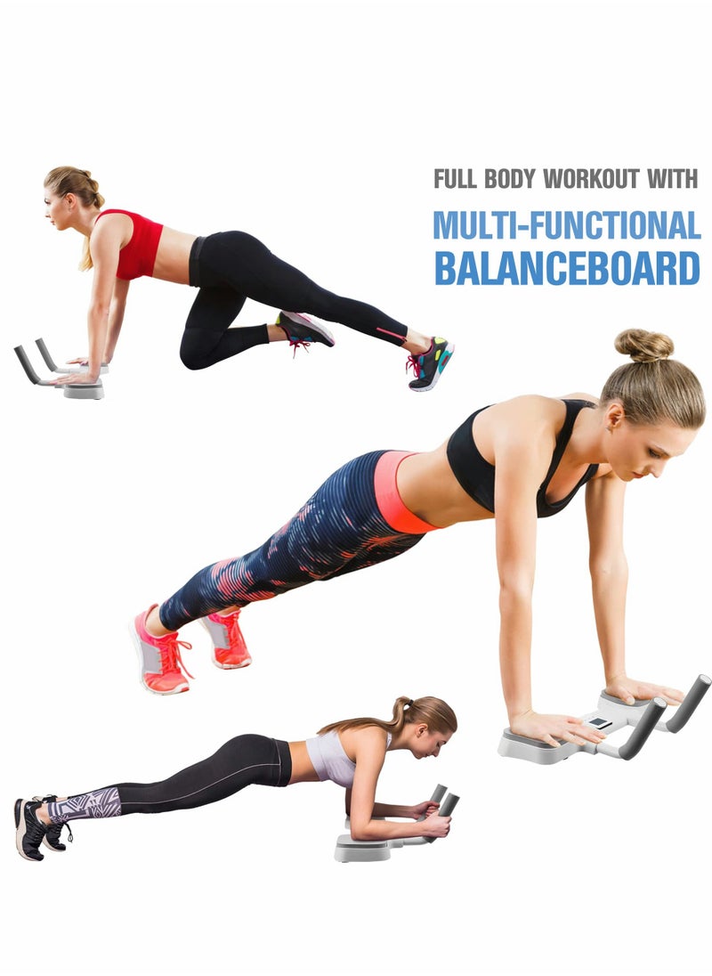 Generic - Plank Board Core Trainer with Timer, Multifunctional Plank Trainer, Push-up Stand Plank Support Device for Home, Office Fitness Equipment, Dynamic Core Training Anti-Slip Intelligent Timing - Image 1
