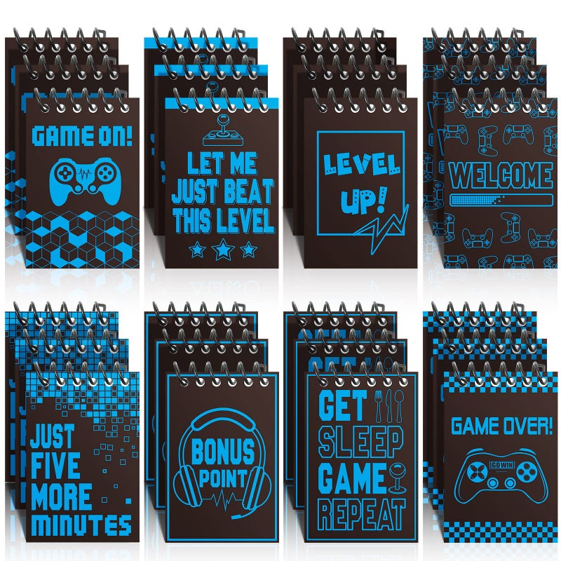 Epakh 24 Pieces Gaming Mini Notepads Video Game Notebooks Gamer Notebooks for Video Gaming Themed Birthday Party Favor Supplies Teacher Classroom Supplies - Image 2