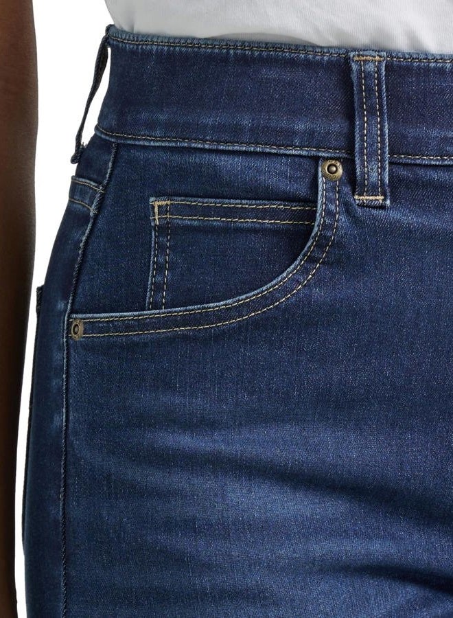 LEE Women's Ultra Lux Comfort with Flex Motion High Rise Skinny Jean, Deepest Dark, Deepest Dark, 6 - Image 2