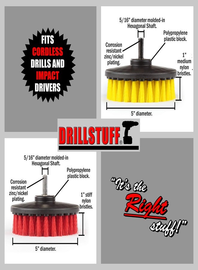 Drillstuff Cleaning Supplies - Drill Brush - Bathroom Accessories - Shower Cleaner - Bathtub - Bath Mat - Flooring - Tile - Grout Cleaner - Outdoor - Deck Brush - Concrete - Bird Bath - Hard Water Stain Remover - Image 4