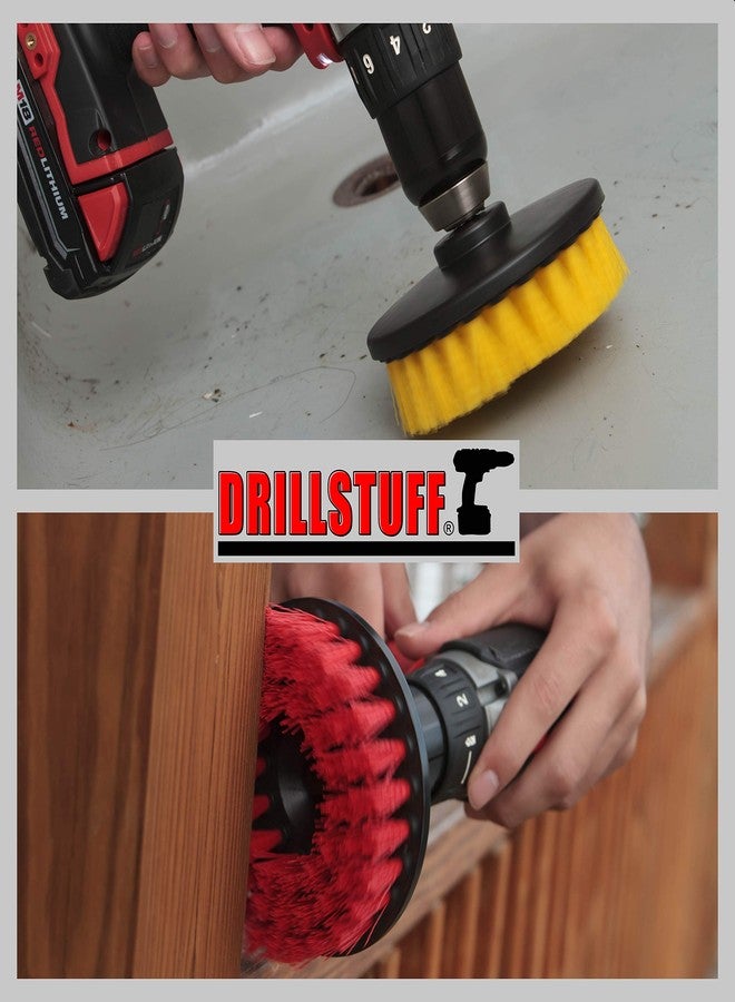 Drillstuff Cleaning Supplies - Drill Brush - Bathroom Accessories - Shower Cleaner - Bathtub - Bath Mat - Flooring - Tile - Grout Cleaner - Outdoor - Deck Brush - Concrete - Bird Bath - Hard Water Stain Remover - Image 2