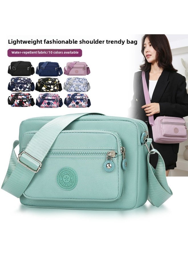 Cloth Bag Multi-layer Backpack Crossbody Nylon Canvas Bag Middle-aged Mother Bag Small Bag Old Grandma OxFord Cloth Women's Bag-Color:abstract Pattern  - Image 3