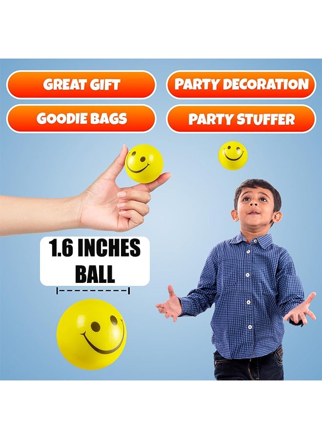 4 قطع من كرات تخفيف التوتر، كرات ضغط على شكل وجه مبتسم، كرة تخفيف التوتر، كرات ضغط على شكل وجه مبتسم، كرات تمارين يدوية، مثالية لتخفيف التوتر والقلق - Image 3