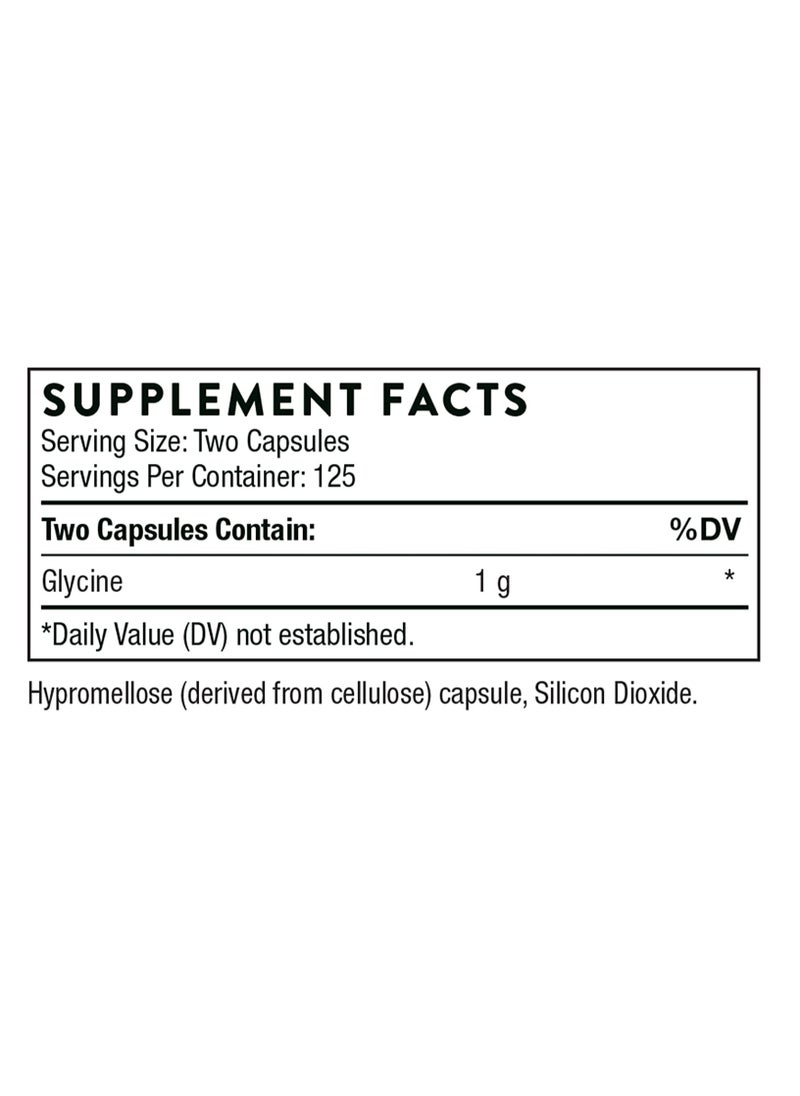 Thorne - Glycine - 250 Capsules Dietary Supplement 250 Capsules - Image 1