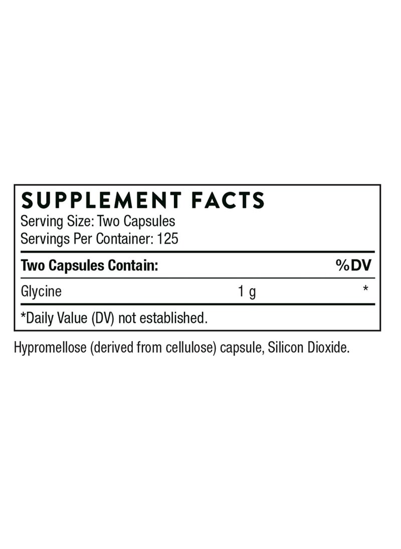 Glycine - 250 Capsules Dietary Supplement - pzsku/Z99B518B49751EA97396CZ/45/_/1673947187/eab4a564-f6cd-47e0-9d8b-9ecb6ad03343