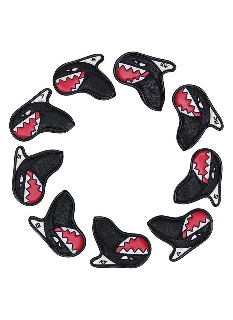 Y&D Golf Iron Covers, Handed Thick PU Leather Embroidery Number Fit Well Club 4-9/A/P/S All Brands Unisex (9 Pcs)  - Image 5