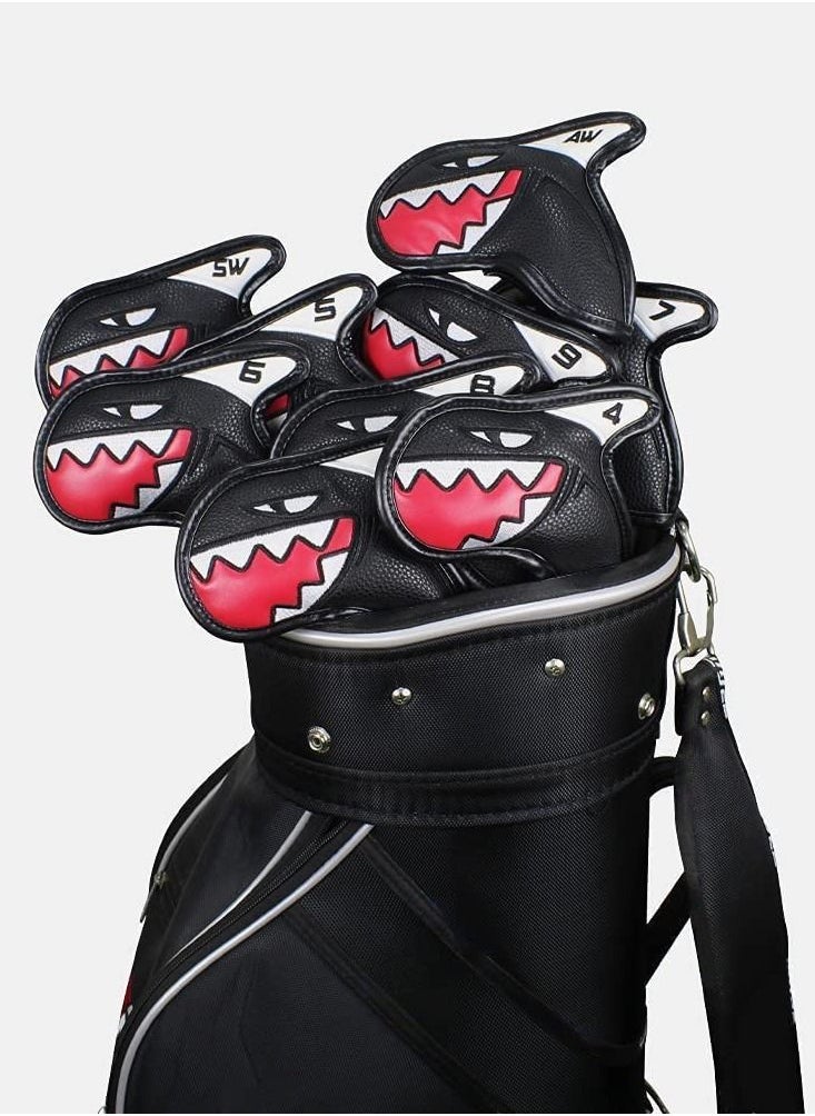 Y&D Golf Iron Covers, Handed Thick PU Leather Embroidery Number Fit Well Club 4-9/A/P/S All Brands Unisex (9 Pcs)  - Image 4