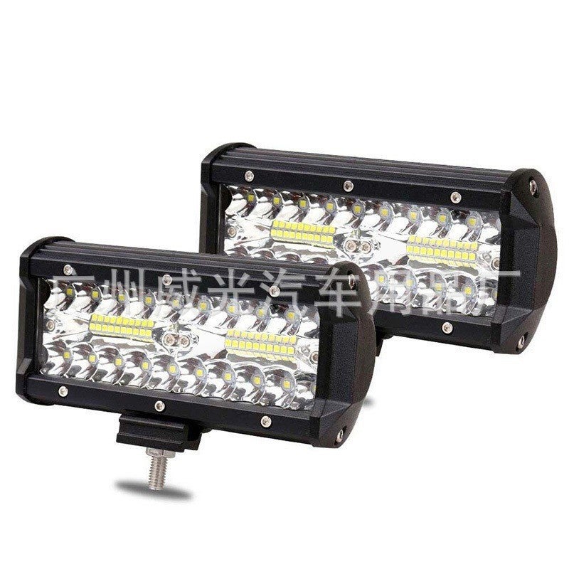 7 Inch 120W Tri-Row LED Work Light Off-Road White - Image 2