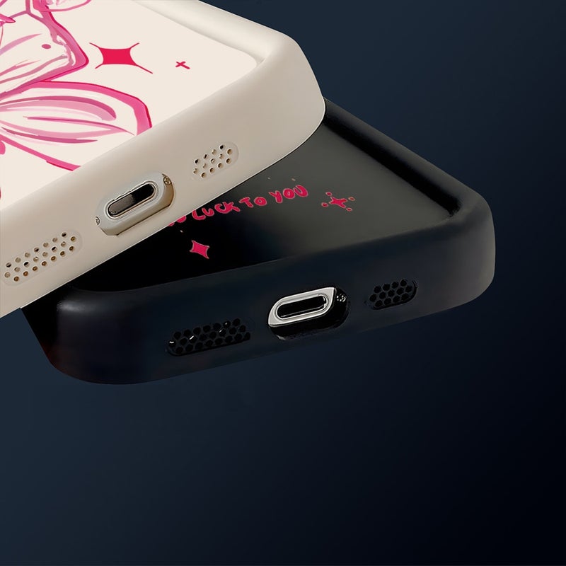 HuHa Case Cover For iPhone 12 Pro Max Diamond Sand TPU Full Coverage Phone Case(JGS21 Pink) - Image 4