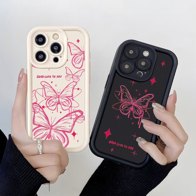 HuHa Case Cover For iPhone 12 Pro Max Diamond Sand TPU Full Coverage Phone Case(JGS21 Pink) - Image 2