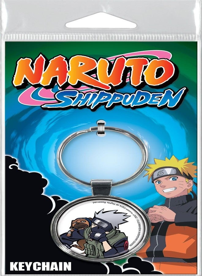Ata-Boy Naruto Shippuden Kakashi on Pink 1.5" Fob Keychain for Keys, Backpack Pulls and More - Image 2