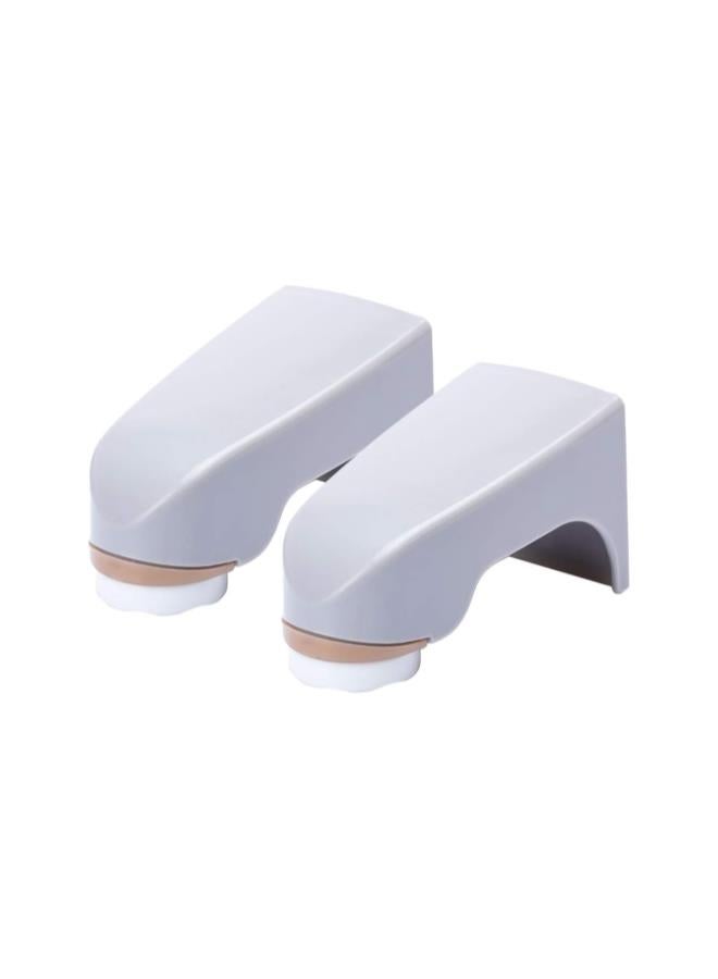 klarako 2pcs Magnetic Soap Holder Wall Mount Soap Dish Self- Adhesive Hanging Bar Soap Dish for Shower Kitchen Bathroom- Grey - Image 1