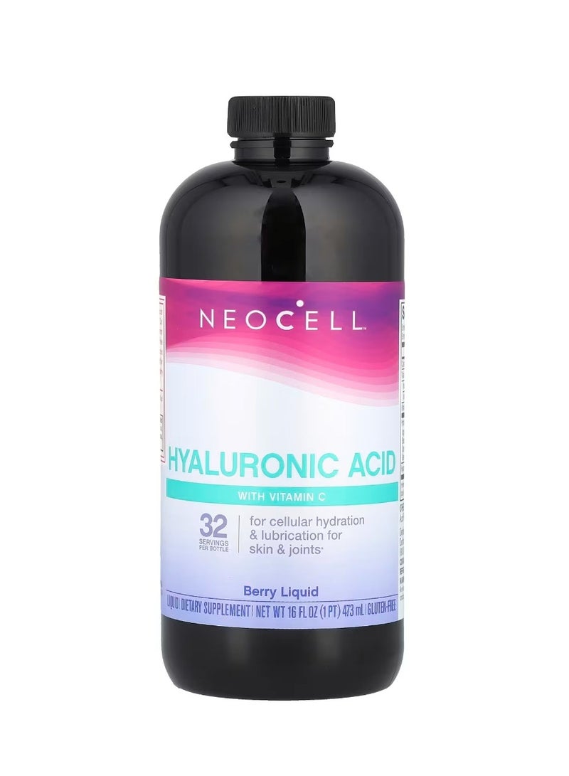 نيوسيل Hyaluronic Acid With Vitamin C Berry 16 fl oz (473 ml) - Image 1