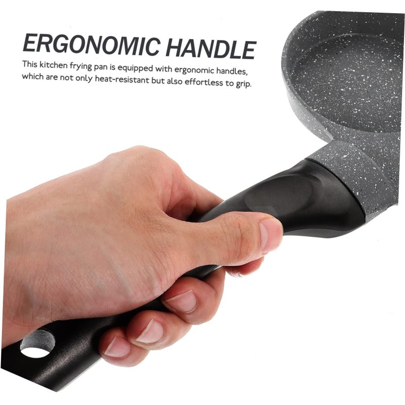 Non Stick Frying Pan 28cm Granite Coating for Gas Stove Easy Clean Breakfast Cooking - Image 3