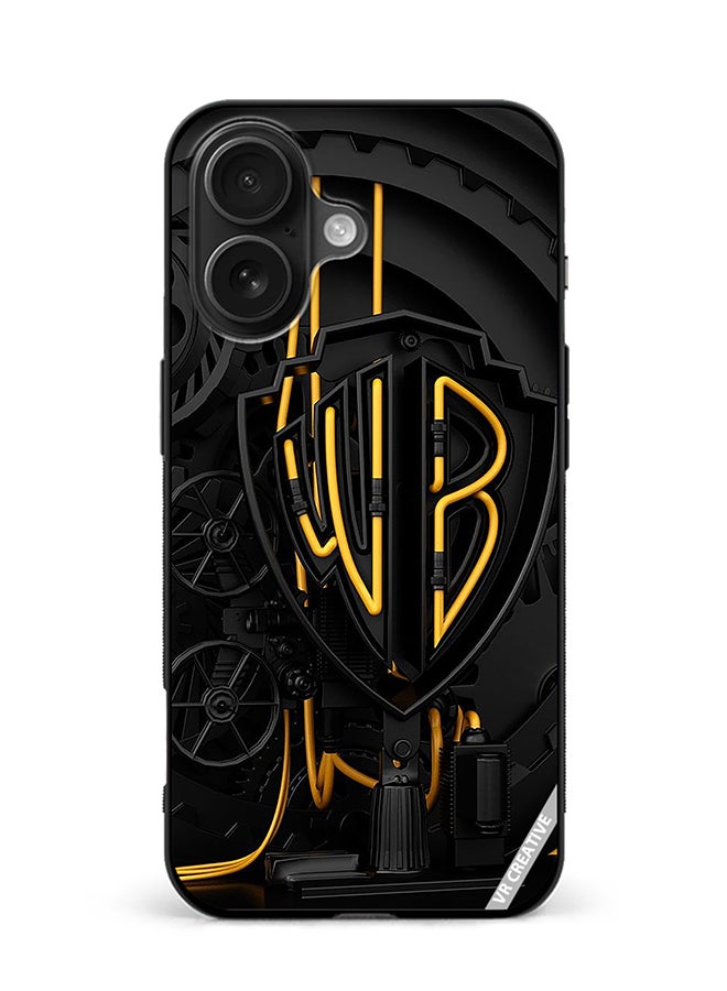 VR CREATIVE Protective Case Cover For Apple iPhone 16 Warner Bros Logo Design Multicolour