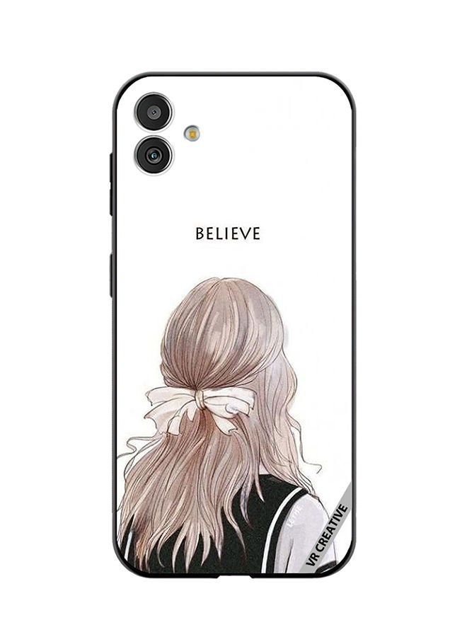 VR CREATIVE Protective Case Cover For Samsung Galaxy M13 5G Believe With Girl Design Multicolour - Image 1