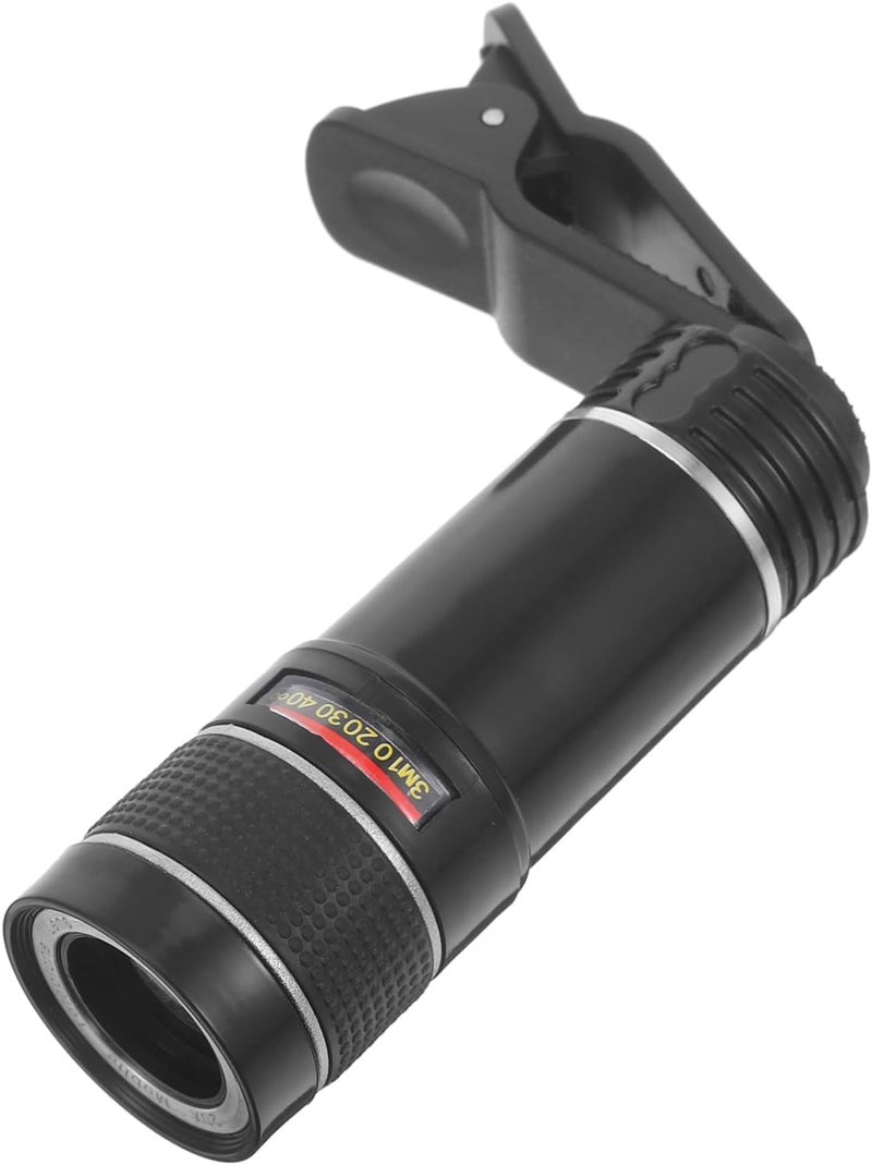 Generic 20x Telescope Phone Telephoto Cell Phone Telescope Universal Fit Images Black Lens - Image 1