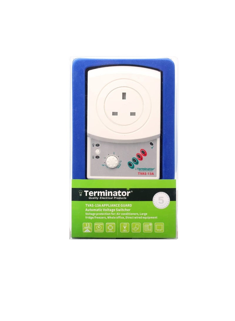 Terminator Appliance Guard Automatic Voltage Switcher Protection for Air Conditioner Large Fridge and Freezers TVAS-13A - Image 2