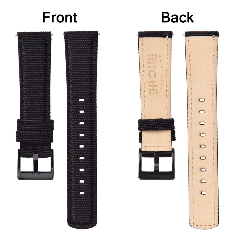 Ritche Christmas Gift 22mm Canvas Sailcloth Watch Band Quick Release Watch Strap for Men Women Watch Bands, White Elephant Gifts, Stocking Stuffers for Men - Image 5