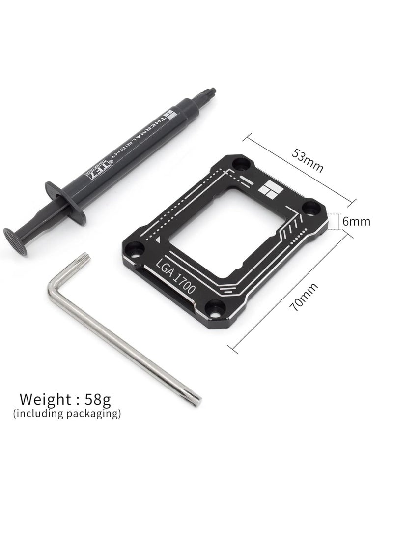 Generic CPU Contact Frame for LGA 1700 Retrofit Kit, 17XX-BCF Bracket Intel 12th 13th Generation Anti-Bending Buckle Black  - Image 4