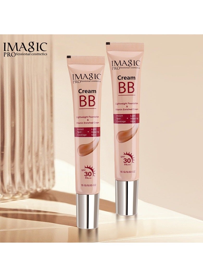 إيماجيك كريم BB الطبيعي من IMAGIC | تركيبة خفيفة الوزن ومرطبة | كريم متكامل لترطيب البشرة مع عامل حماية من أشعة الشمس (LIGHT) - Image 2