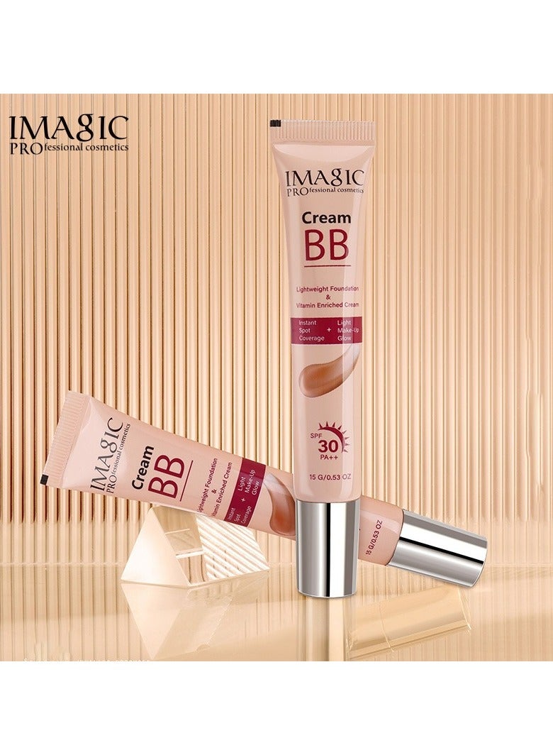 إيماجيك كريم BB الطبيعي من IMAGIC | تركيبة خفيفة الوزن ومرطبة | كريم متكامل لترطيب البشرة مع عامل حماية من أشعة الشمس (LIGHT) - Image 4